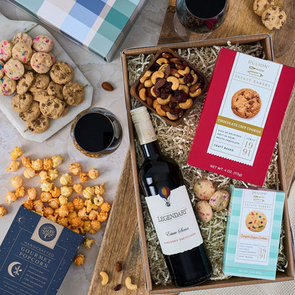 Red Wine Countryside Gift Crate –  The Flower Factory, Tarzana CA