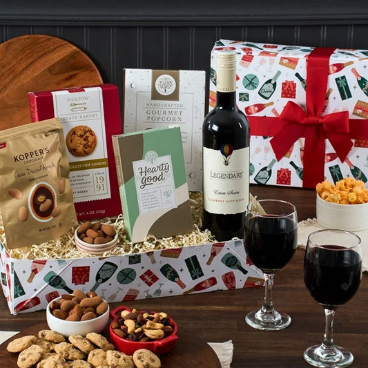 Red Wine Countryside Gift Crate