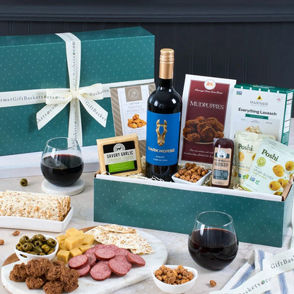 Classic Red Wine Gift Basket –  The Flower Factory, Tarzana CA