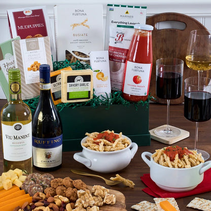 Italian Gift Basket - Wine Duo –  The Flower Factory, Tarzana CA