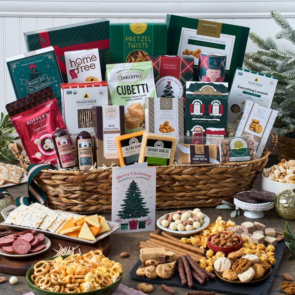 Christmas Snack Gift Basket Jumbo –  The Flower Factory, Tarzana CA