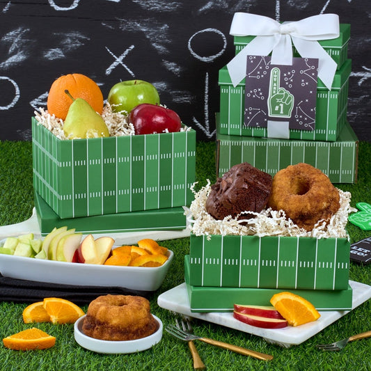 Game Day Bundt Cakes and Fruit Gift