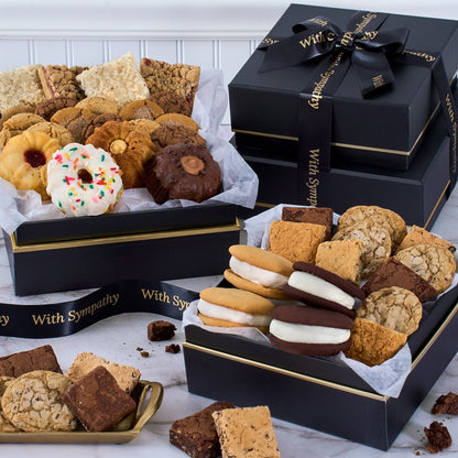With Sympathy Bakery Gift Tower Premium –  The Flower Factory, Tarzana CA