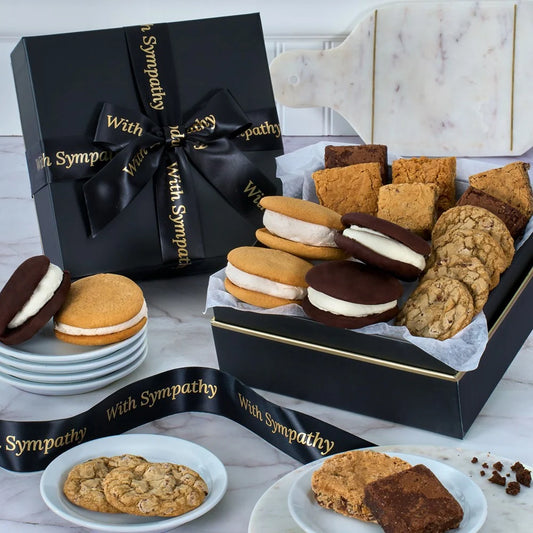 With Sympathy Bakery Gift –  The Flower Factory, Tarzana CA