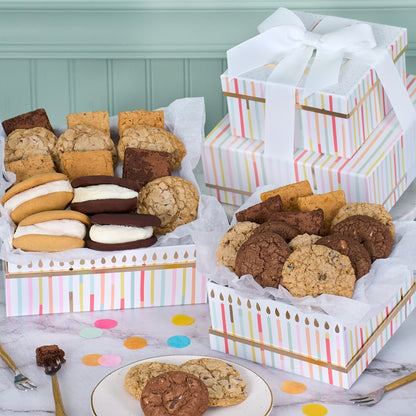 Happy Birthday Bakery Gift Tower Large –  The Flower Factory, Tarzana CA