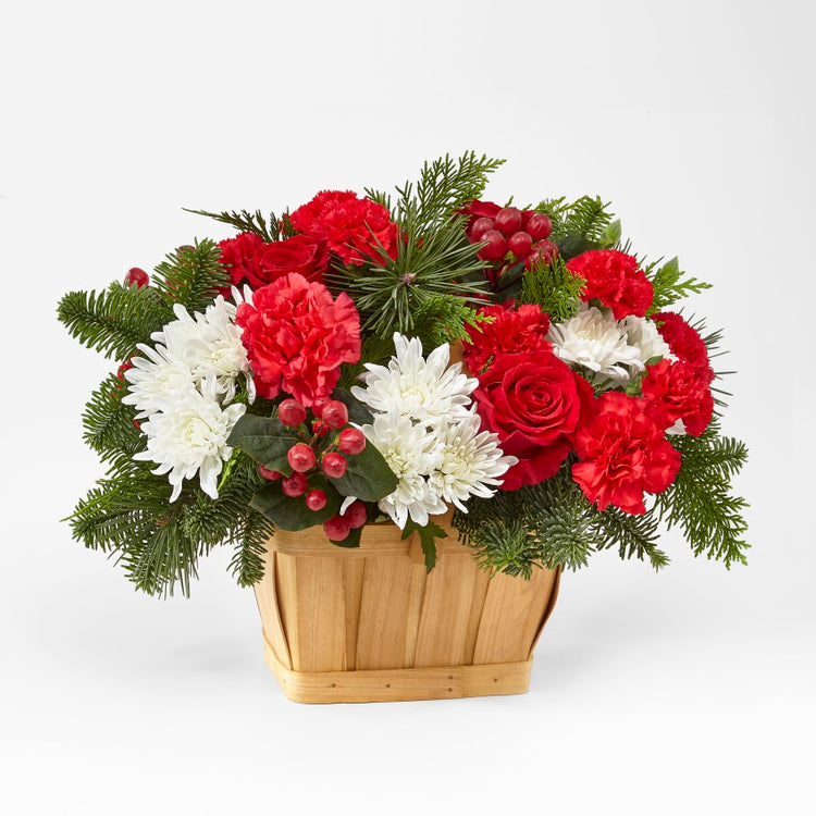 The Good Tidings Floral Basket