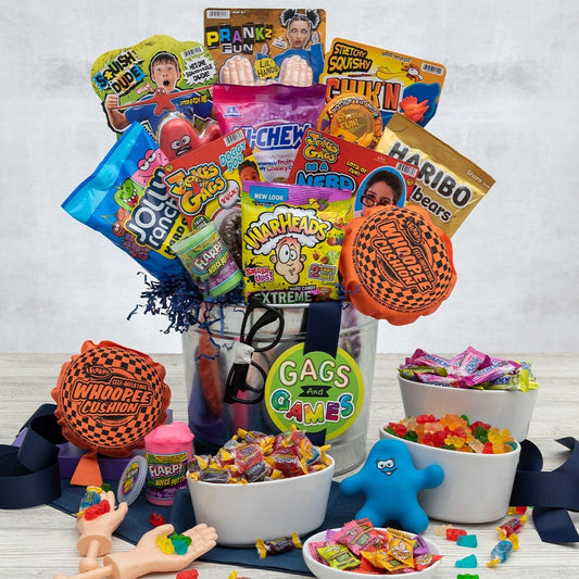 Gags And Games Candy And Toy Gift Bucket