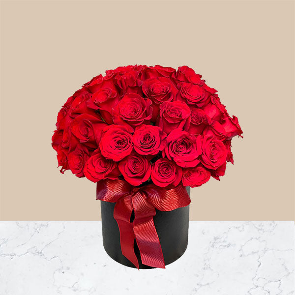 A beautifully crafted bouquet of roses 